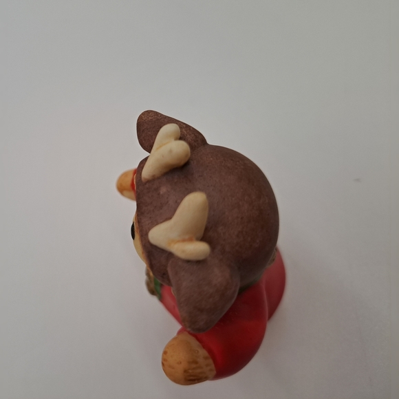 Enesco Lucy and Me Christmas antler bear figurine - Picture 4 of 8